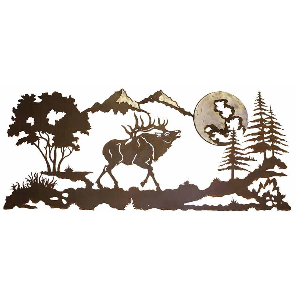 Mountain Elk Burnished Wall Art