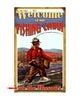 Welcome to Our Fishing Cabin Sign
