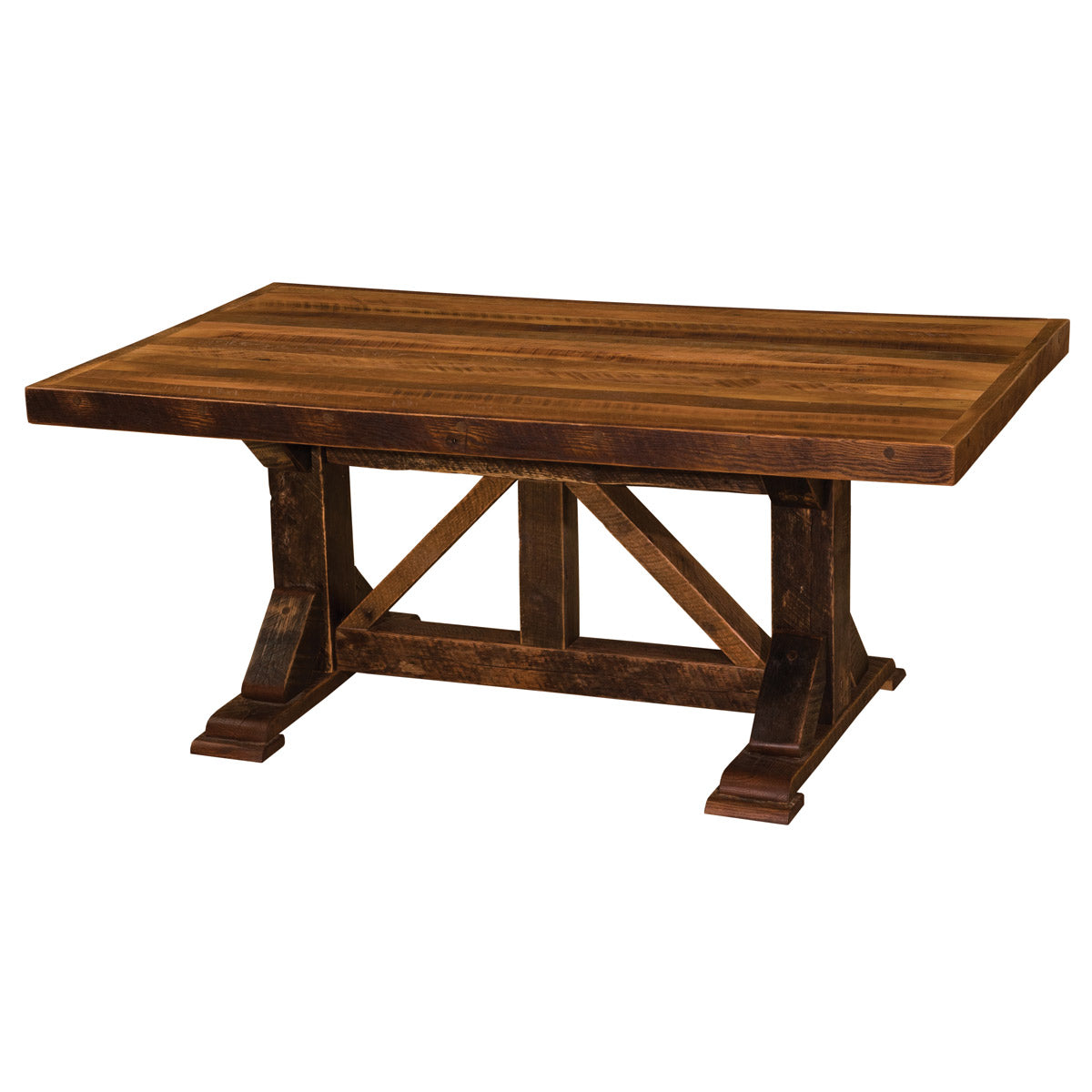 Barnwood Homestead Rectangle Dining Table - 8 Foot