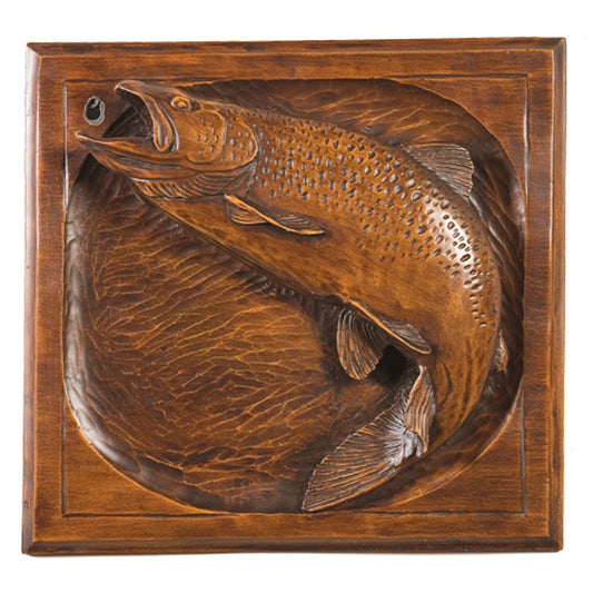 Oak Jumping Trout Plaque