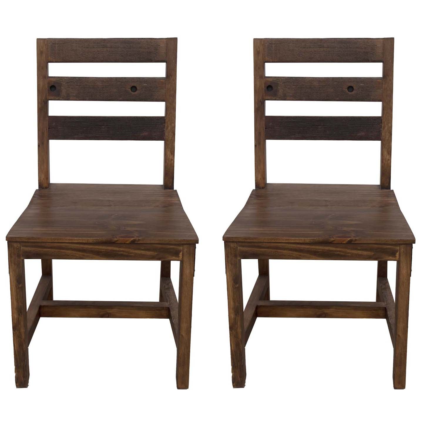 Lakeshore Walnut Dining Chairs - Set of 2