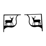 Deer Shelf Brackets Pair