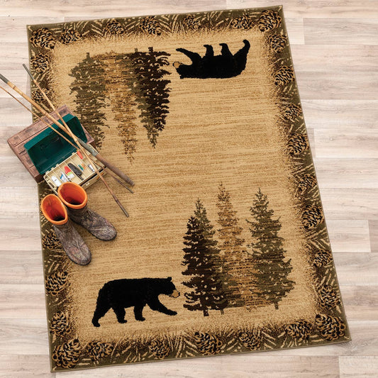 Timberland Trails Bear Rug - 2 x 3 - OVERSTOCK