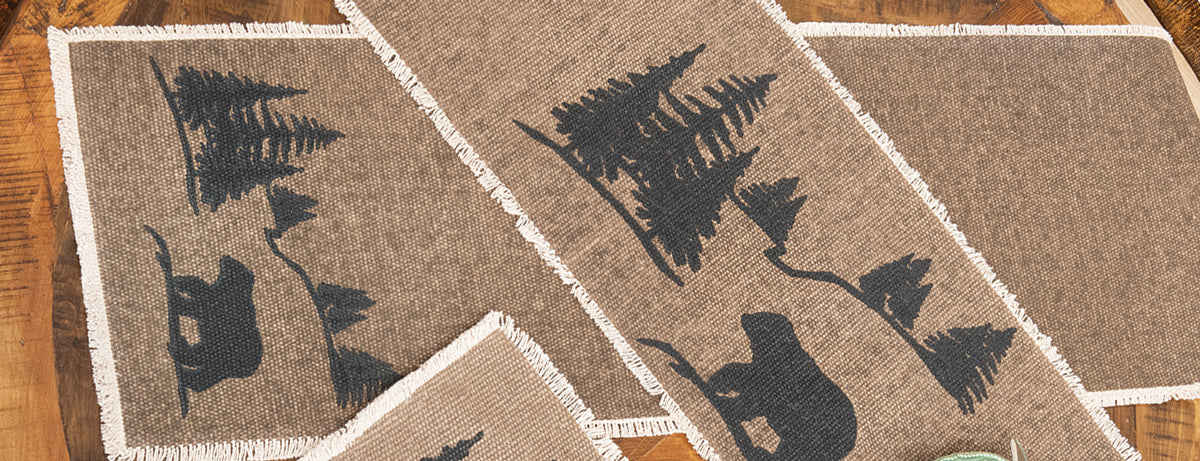 Bear Forest Table Runner - 54 Inch