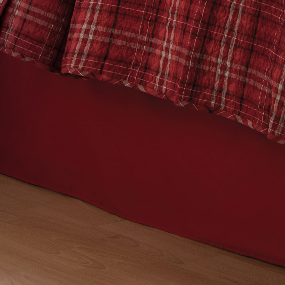 Solid Red Bedskirt - Twin