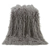 Mongolian Gray Faux Fur Throw - OUT OF STOCK UNTIL 08/24/2026