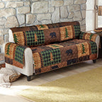 Black Bear & Pines Oversized Sofa Cover
