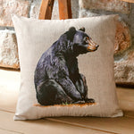 Daydreaming Bear Outdoor Pillow