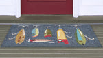Fishing Time Indoor/Outdoor Rug - 2 x 3 - OUT OF STOCK UNTIL 08/18/2026