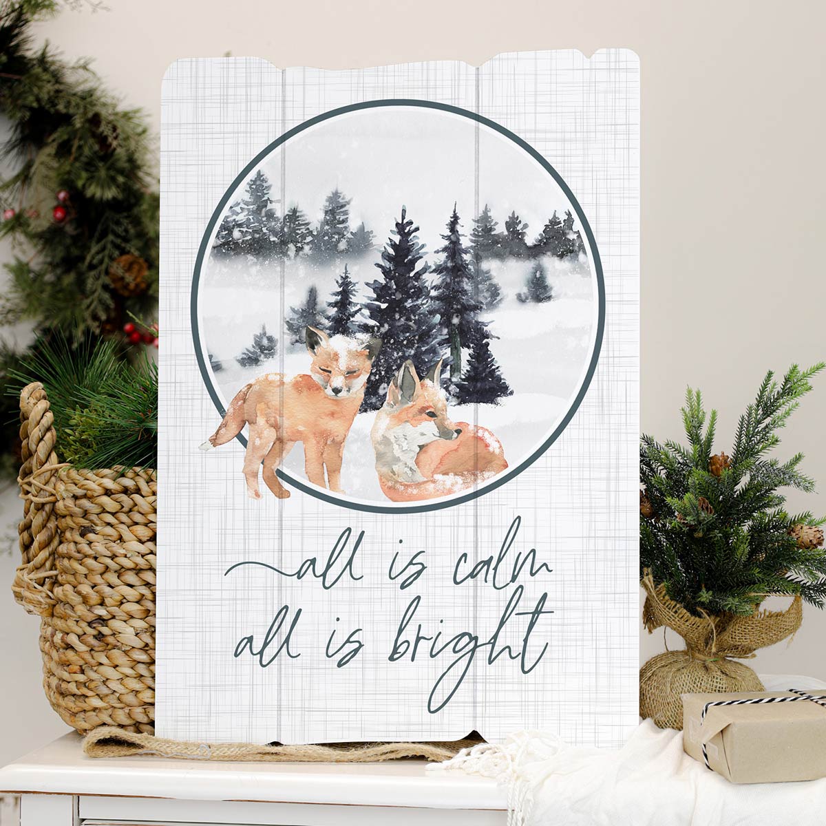 Snowy Fox Wall Art