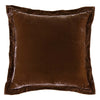 Copper Luxe Velvet Flanged Square Euro Sham - OUT OF STOCK UNTIL 08/19/2026