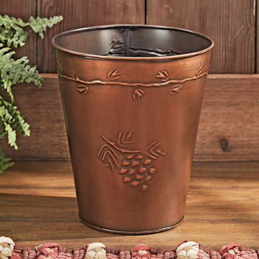 Pine Crest Metal Waste Basket