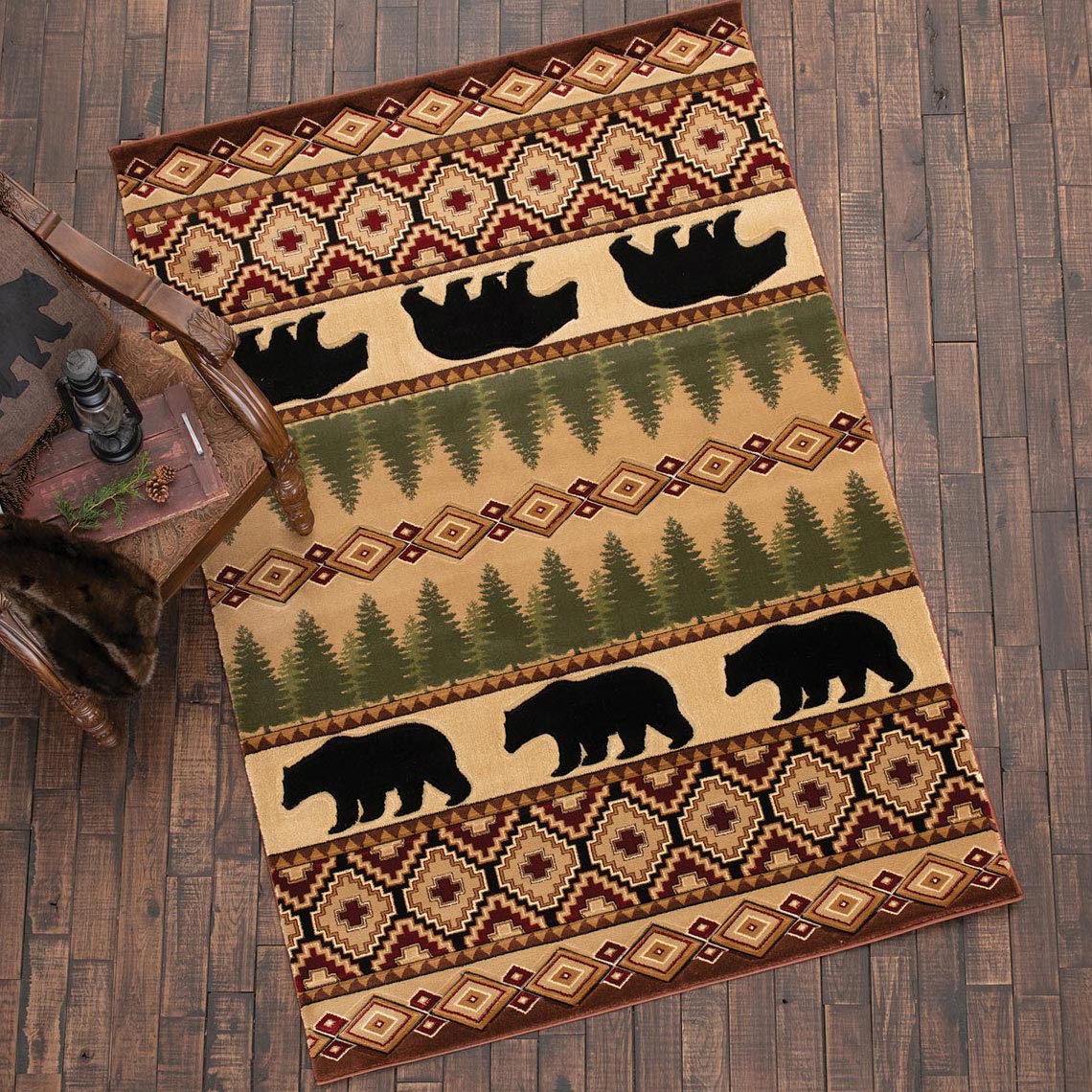 Ponderosa Bear Rug - 3 x 4