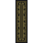 Big Sky Bear Family Green Rug - 2 x 8
