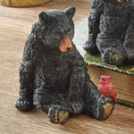 Bear Cub & Cardinal Companion Sculpture
