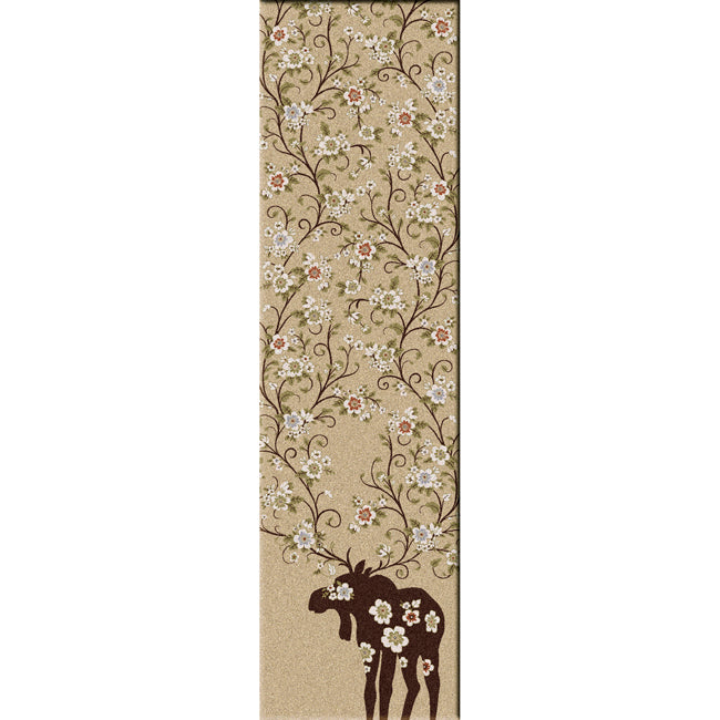Moose Blossom Natural Rug - 2 x 8