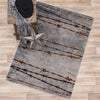 Barbed Wire Gray Rug - 4 x 5