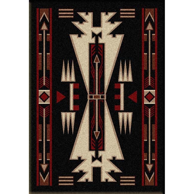 Horse Blanket Black Rug - 3 x 4