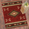 Diamond Arrow Red Rug - 8 x 10