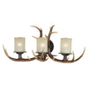 Cast Antler Triple Wall Lamp