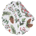 Holly Forest Round Placemat - Set of 6 - OUT OF STOCK UNTIL 07/29/2026