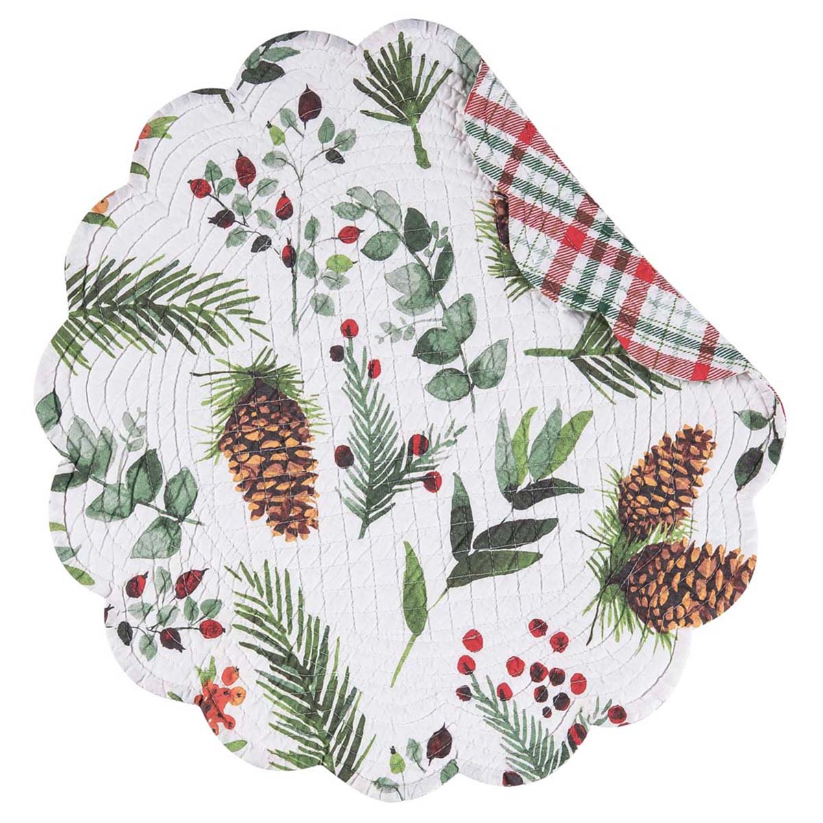 Holly Forest Round Placemat - Set of 6 - OUT OF STOCK UNTIL 07/29/2026