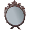 Round Oak Leaf Mirror