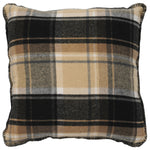 Trapper Plaid Square Pillow
