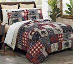 Wildlife Timber & Plaid Quilt Bed Set - Twin