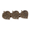 Triple Aspen Leaf Cabinet Pulls - Set of 2