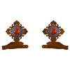 Red Jasper Stone Tie Backs - Set of 2 - OVERSTOCK