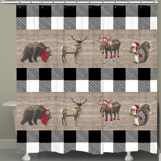 Winter Wood Life Shower Curtain