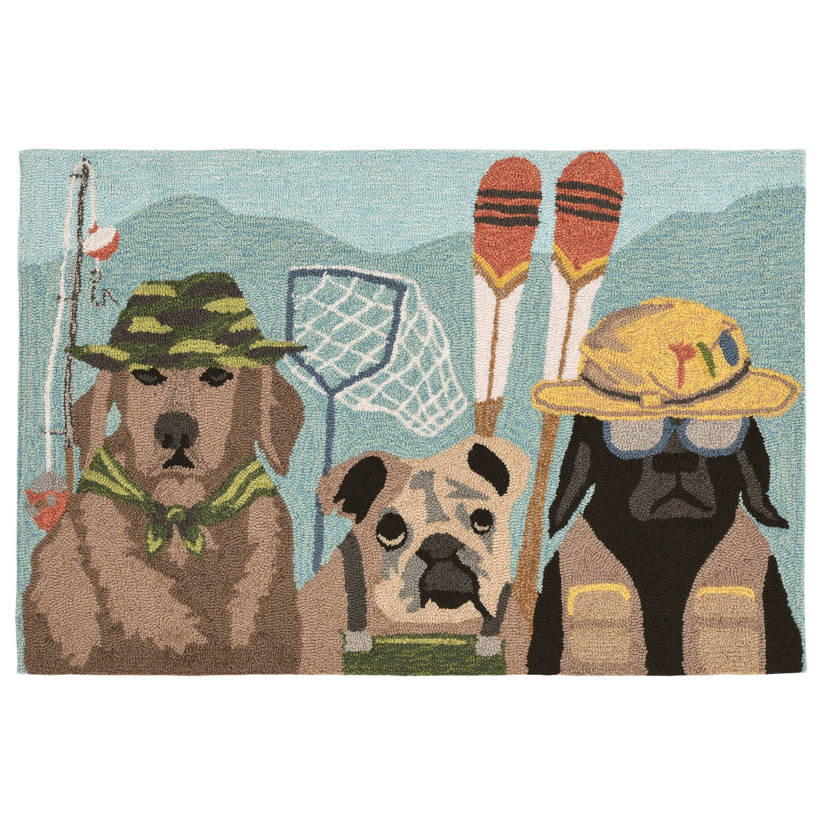 Dawn Patrol Dogs Indoor/Outdoor Rug - 2 x 3 - OUT OF STOCK UNTIL 10/12/2026