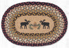 Moose & Pinecone Oval Placemats - Set of 2