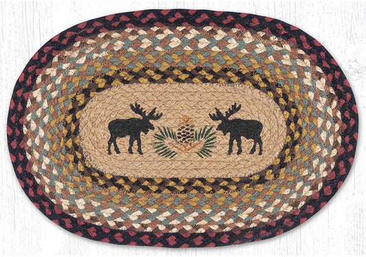 Moose & Pinecone Oval Placemats - Set of 2