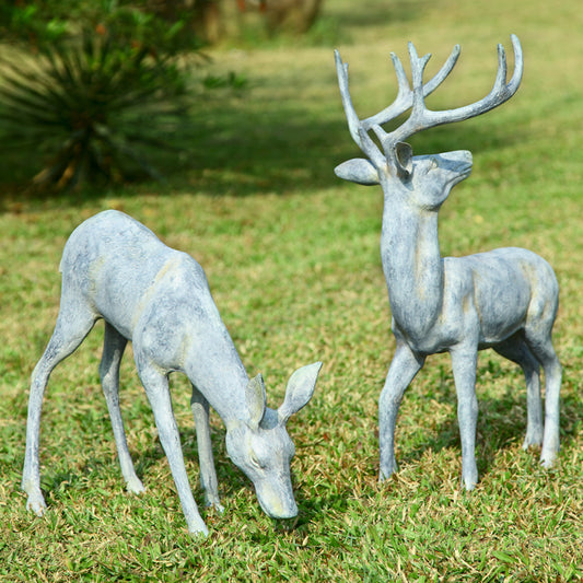 Metal Garden Deer - Pair - OVERSTOCK