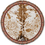 Cattle Drive Spotted Brindle Rug - 8 Ft. Round