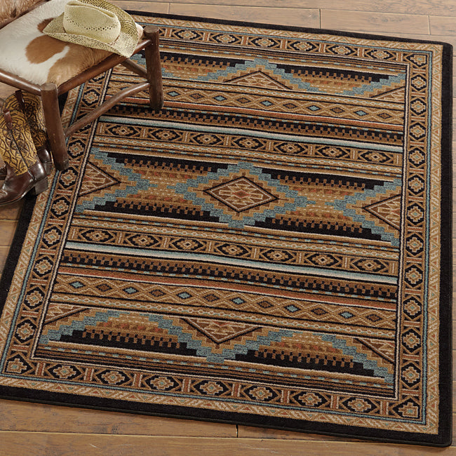 Turquoise Mountain Rug - 11 x 13