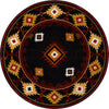 Diamond Creek Black & Tan Rug - 8 Ft. Round