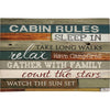 Rules of the Cabin Chenille Rug - 5 x 7