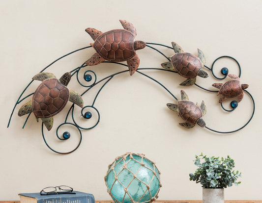 Ocean Current Turtles Wall Hanging - OVERSTOCK - OUT OF STOCK