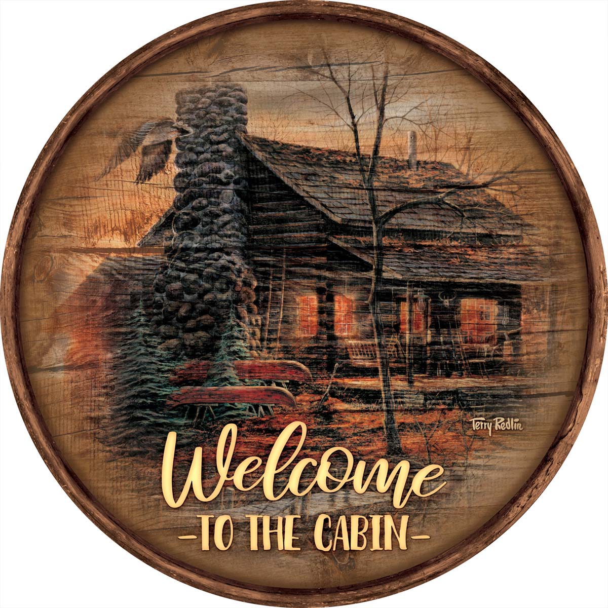 Log Home Life Wood Sign