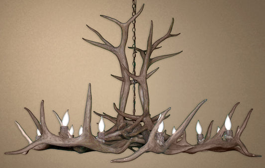 Reproduction Elk Antler Chandelier
