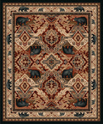 Black Bear Manor Rug - 11 x 13