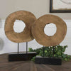 Mango Wood Sculptures - Set of 2