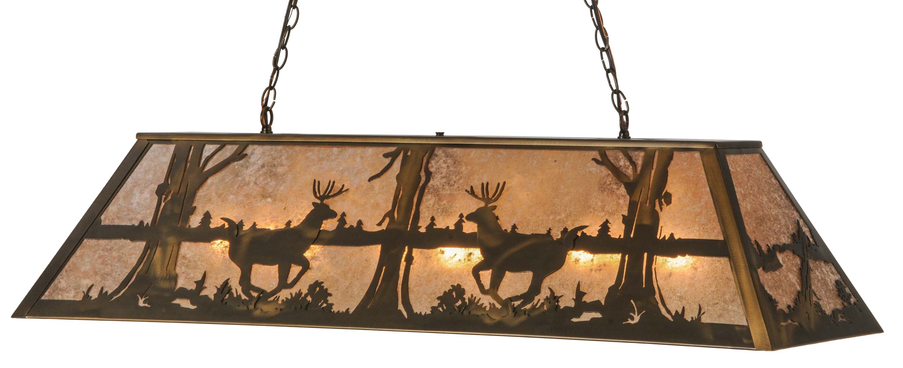Dancing Deer Oblong Pendant Light