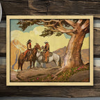 Cowboy & Cowgirl Personalized Canvas - 12 x 15