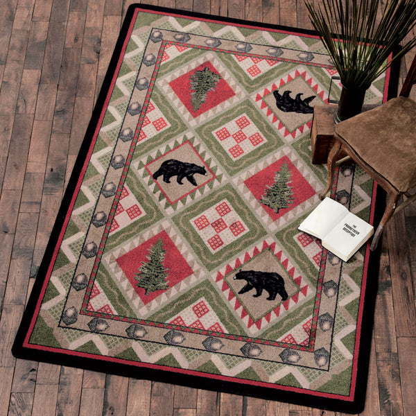 Quilted Forest Rug - 3 x 4
