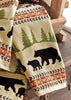 Ivory Mountain Bears Hand Towel