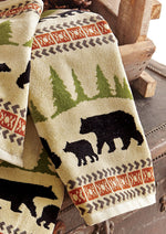 Ivory Mountain Bears Hand Towel